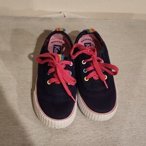 Keds Kids' Dark Blue Sneakers with Pink Laces